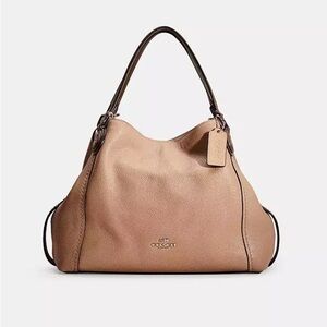 Coach Edie shoulder bag tan colour